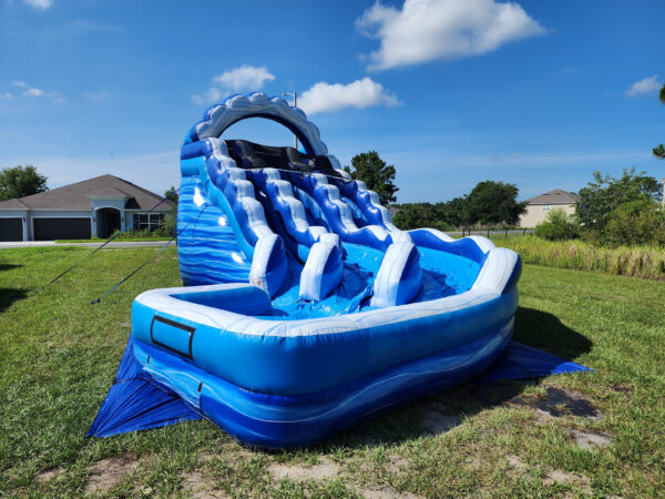 Blue Wave Dual Lane Curved Slide - Image 3