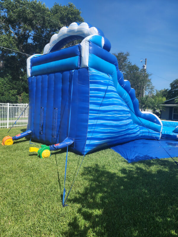 Blue Wave Dual Lane Curved Slide - Image 4