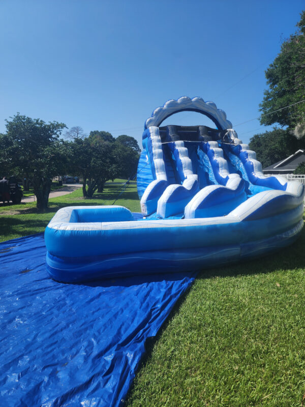 Blue Wave Dual Lane Curved Slide - Image 6