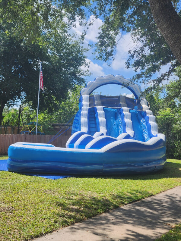 Blue Wave Dual Lane Curved Slide - Image 7