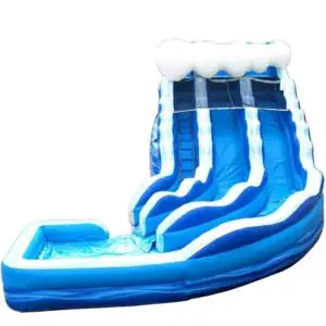 Blue Wave Dual Lane Curved Slide